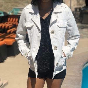 Timeless White Jean Jacket
